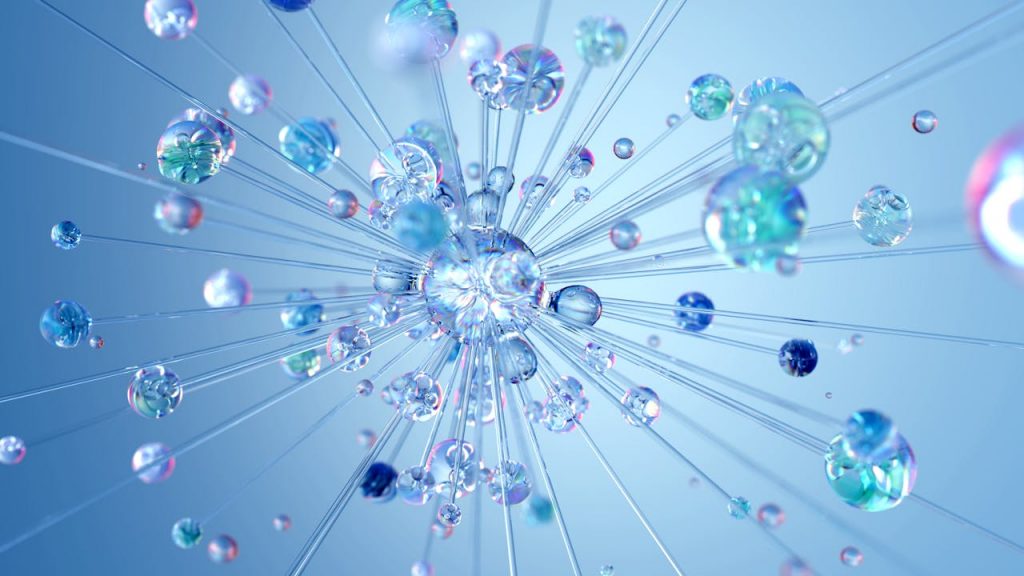 pexels-photo-17485657 3D render abstract digital visualization depicting neural networks and AI technology.
